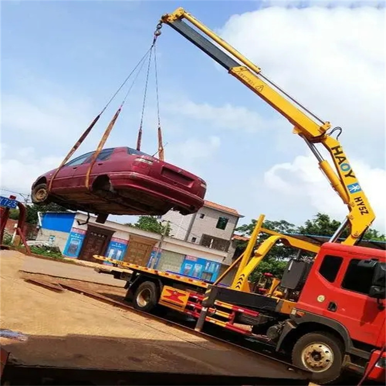 盐城大丰吊车吊汽车的正确方法